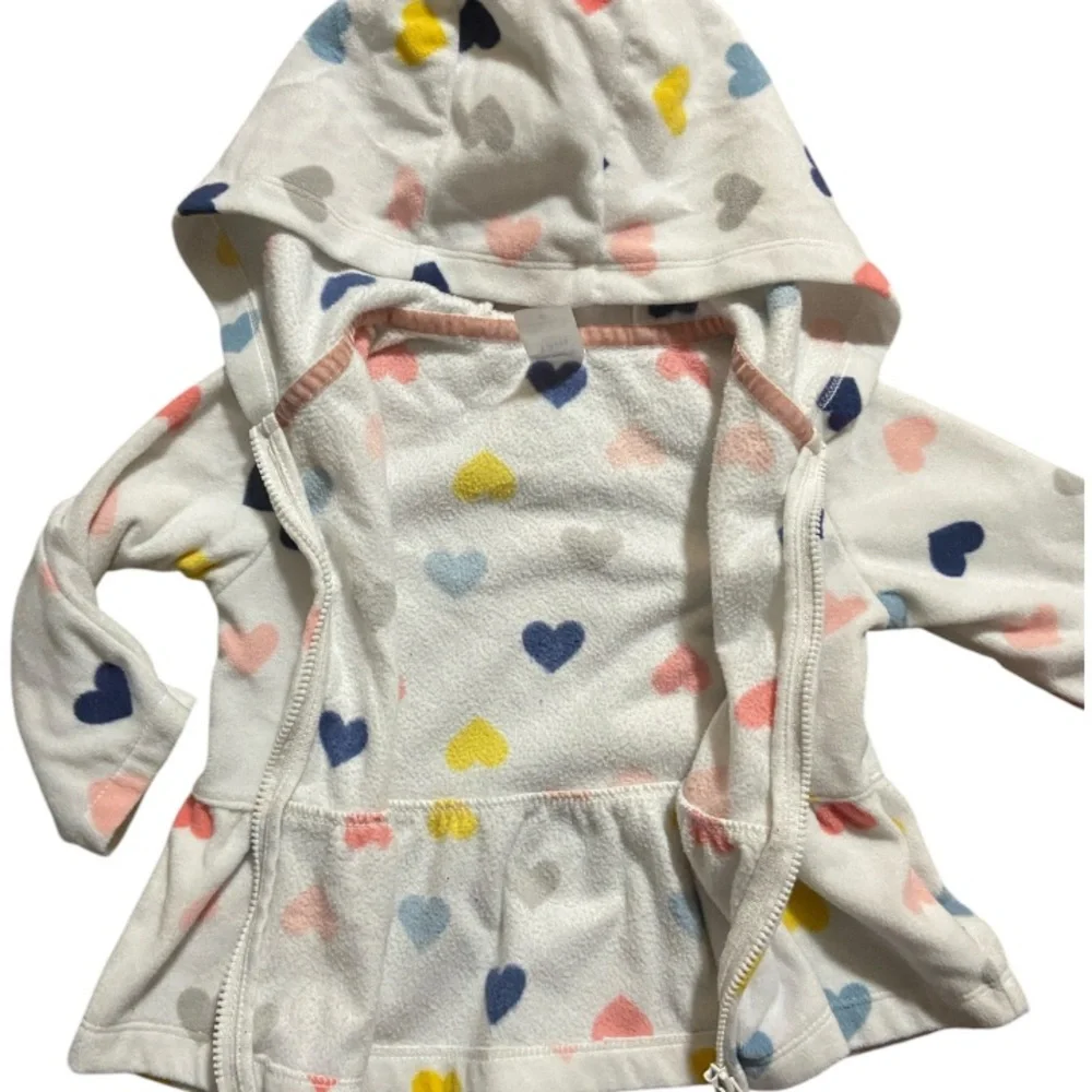 Heart Patterned Baby Hoodie - Picture 3 of 4